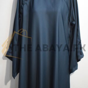 Side Zipper Button Abaya