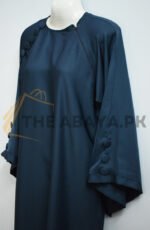 Side Zipper Button Abaya