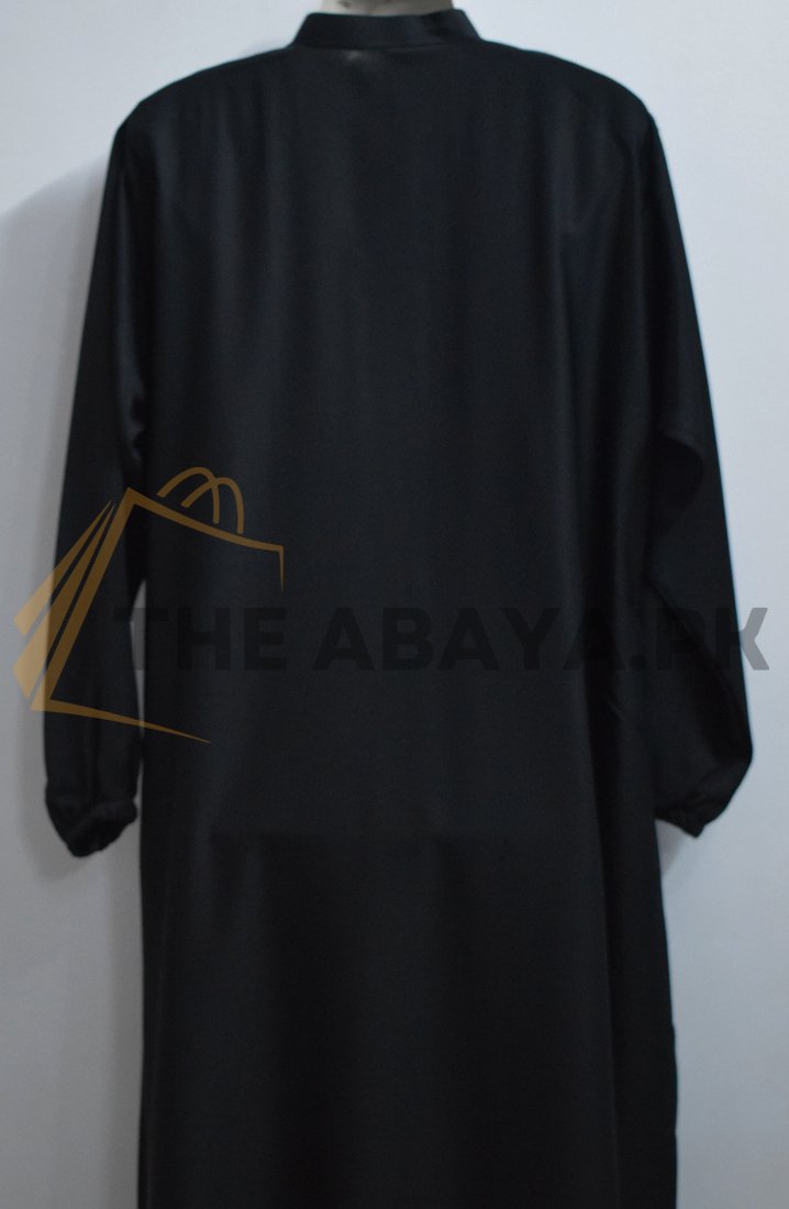 Full Zipper Nida Fabric Abaya